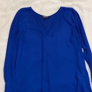 Blouse bright blue
